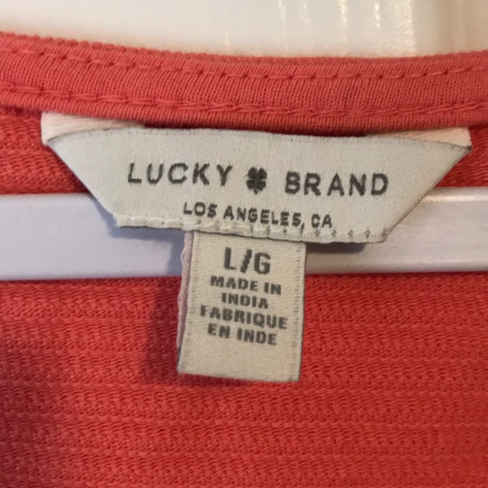 Lucky Brand Peplum/Babydoll Top - Picture 3 of 5